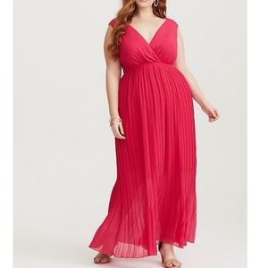 Torrid raspberry colored formal maxi dress